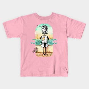 Empty Heart Watercolor Kids T-Shirt